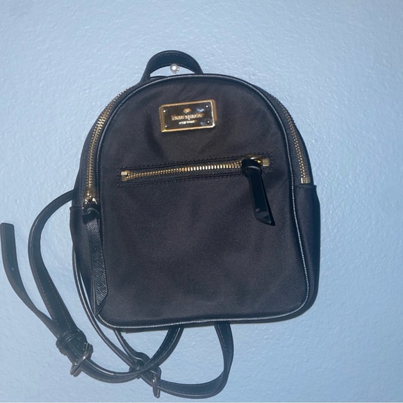 Kate Spade backpack black small backpack classic bag travel bag minimalist bag - Picture 1 of 14